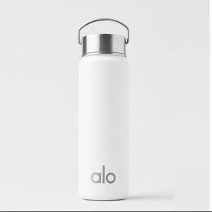 ALO Yoga White Stainless Steel Water Bottle